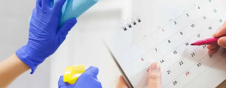 Housekeeping cleaning schedule